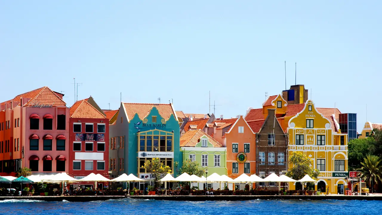 Casas coloridas de Curaçao