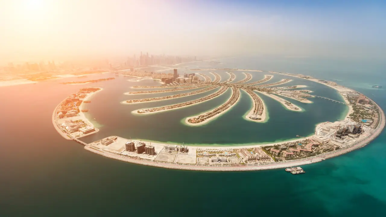 Ilha Palm Jumeirah em Dubai