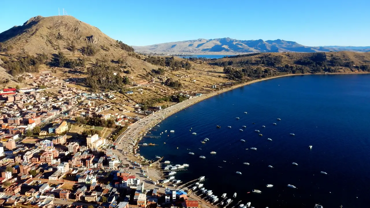 Lago Titicaca visto de cima