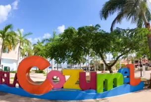 Letreiro Isla de Cozumel