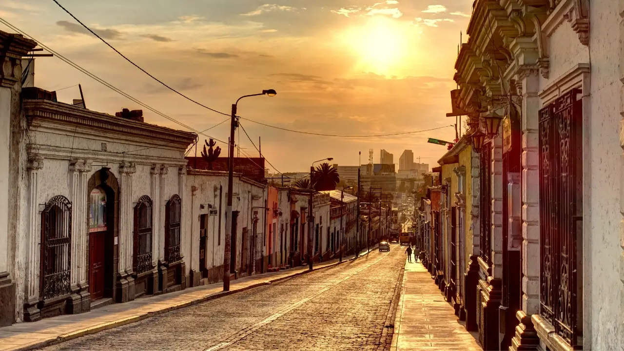 Pôr do sol em Arequipa