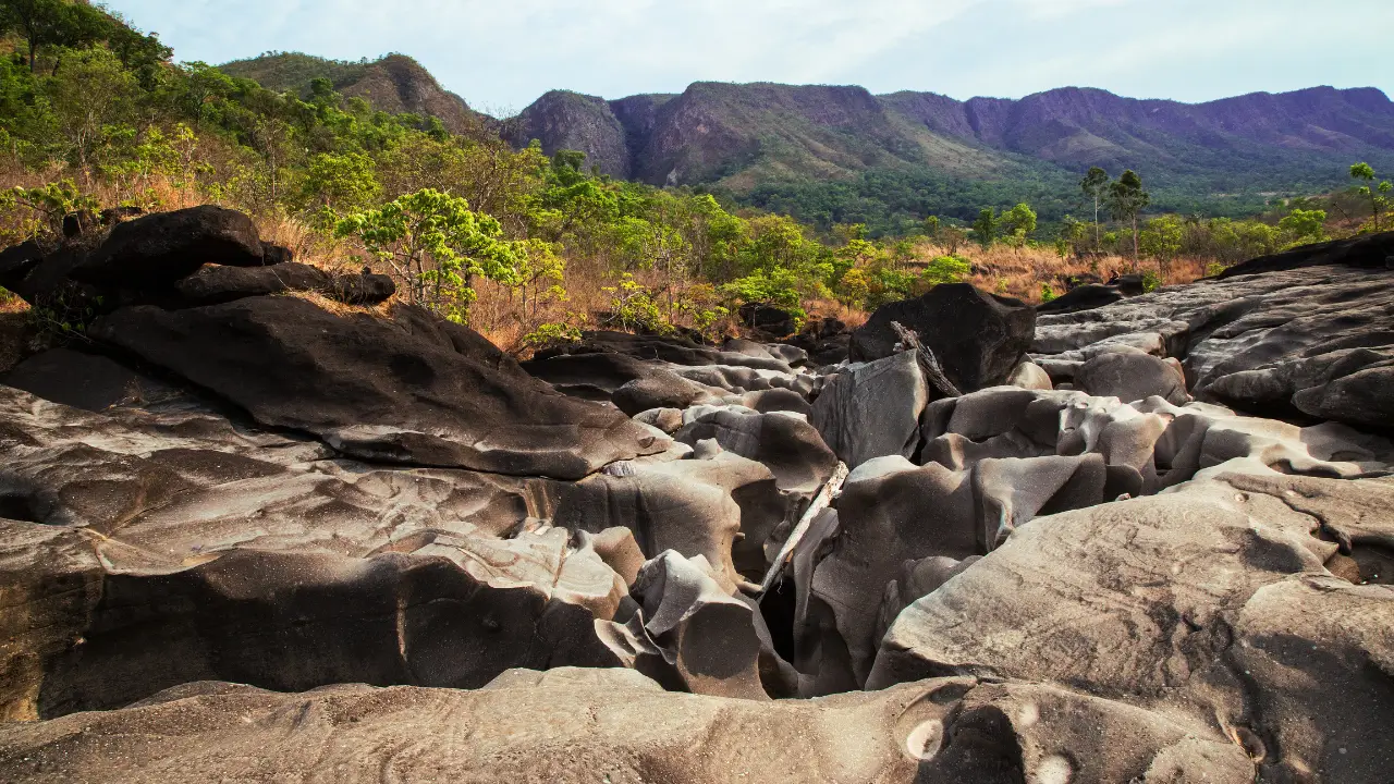 Vale da lua na Chapada dos Veadeiros