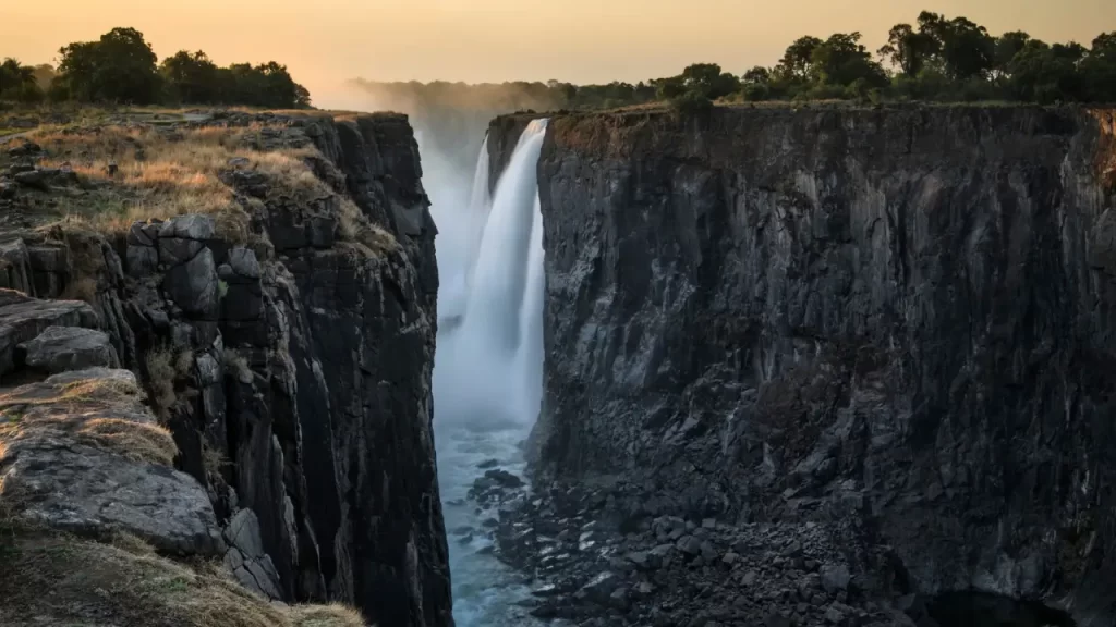 Victoria Falls na época de seca