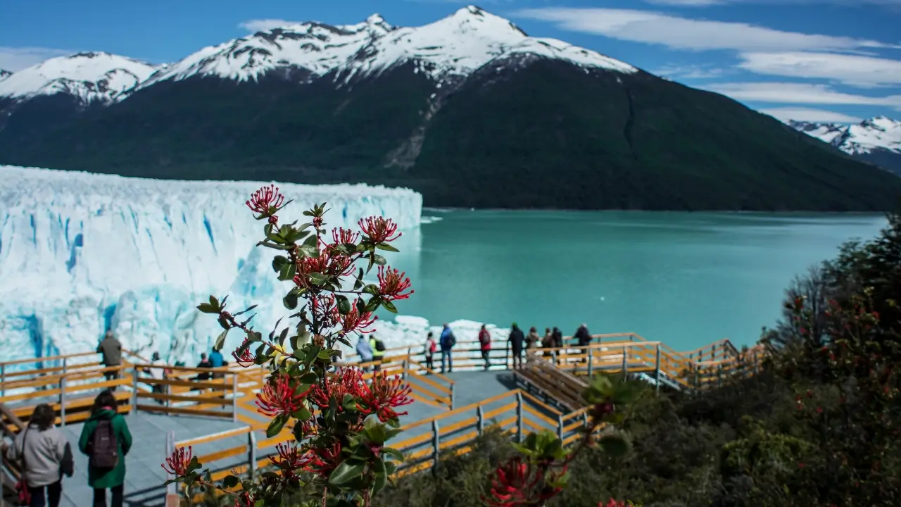 Visitantes no Glaciar Perito Moreno