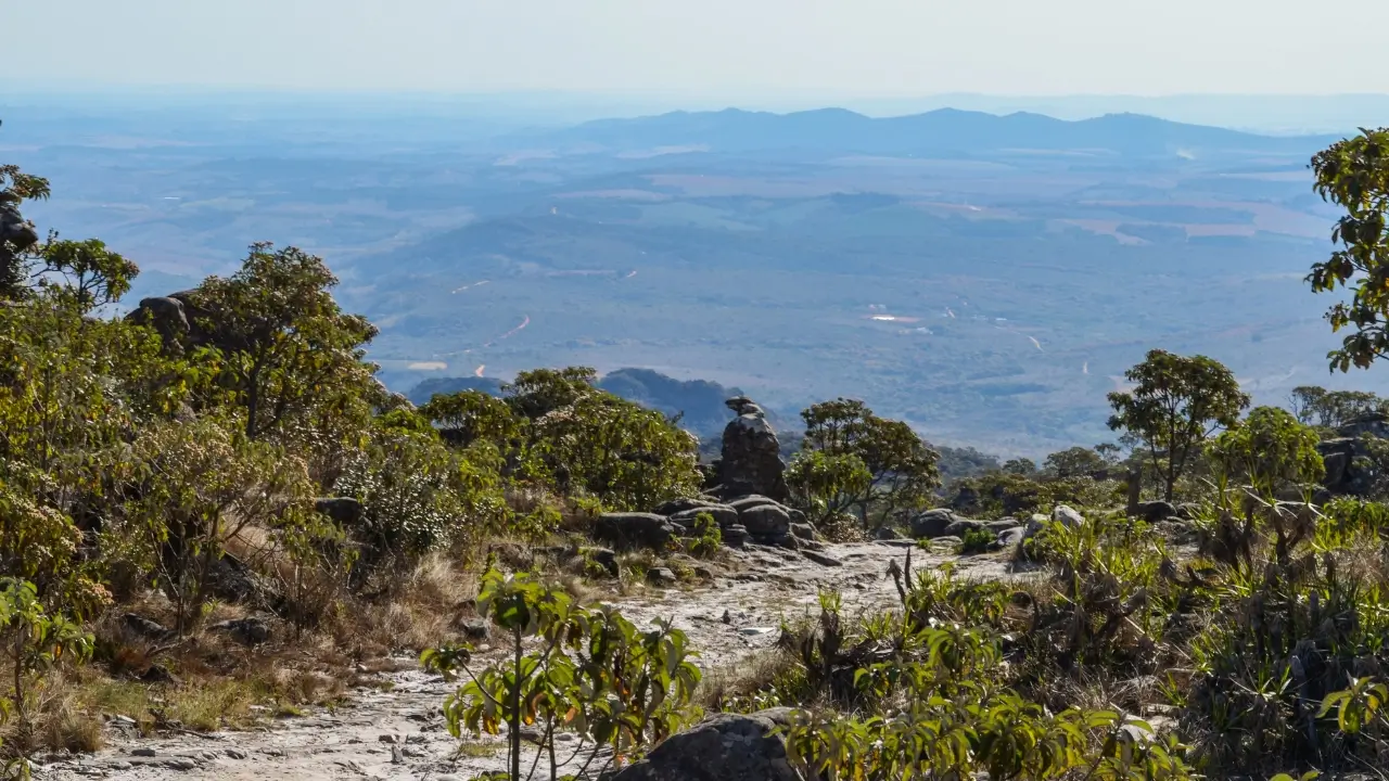 Vista das montanhas em São Thomé das Letras