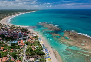 Vista de cima da Praia de Porto de Galinhas